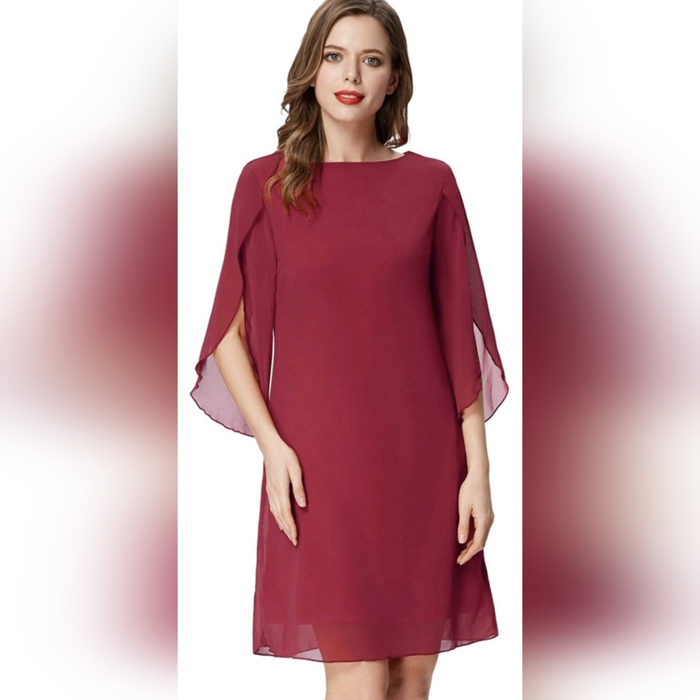 Classic A Line Chiffon Dress Size M BNWOT
